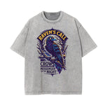 Stone-Washed Gothic Death Motif Tee