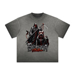 Heavyweight Washed Gothic Death Motif Tee