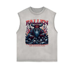 Frayed-Edge Gothic Death Motif Tank