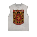 Frayed-Edge Gothic Death Motif Tank