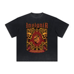 Vintage-Style Frayed Gothic Death Motif Tee