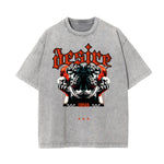 Stone-Washed Gothic Death Motif Tee
