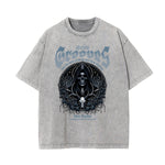 Stone-Washed Gothic Death Motif Tee