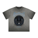 Heavyweight Washed Gothic Death Motif Tee