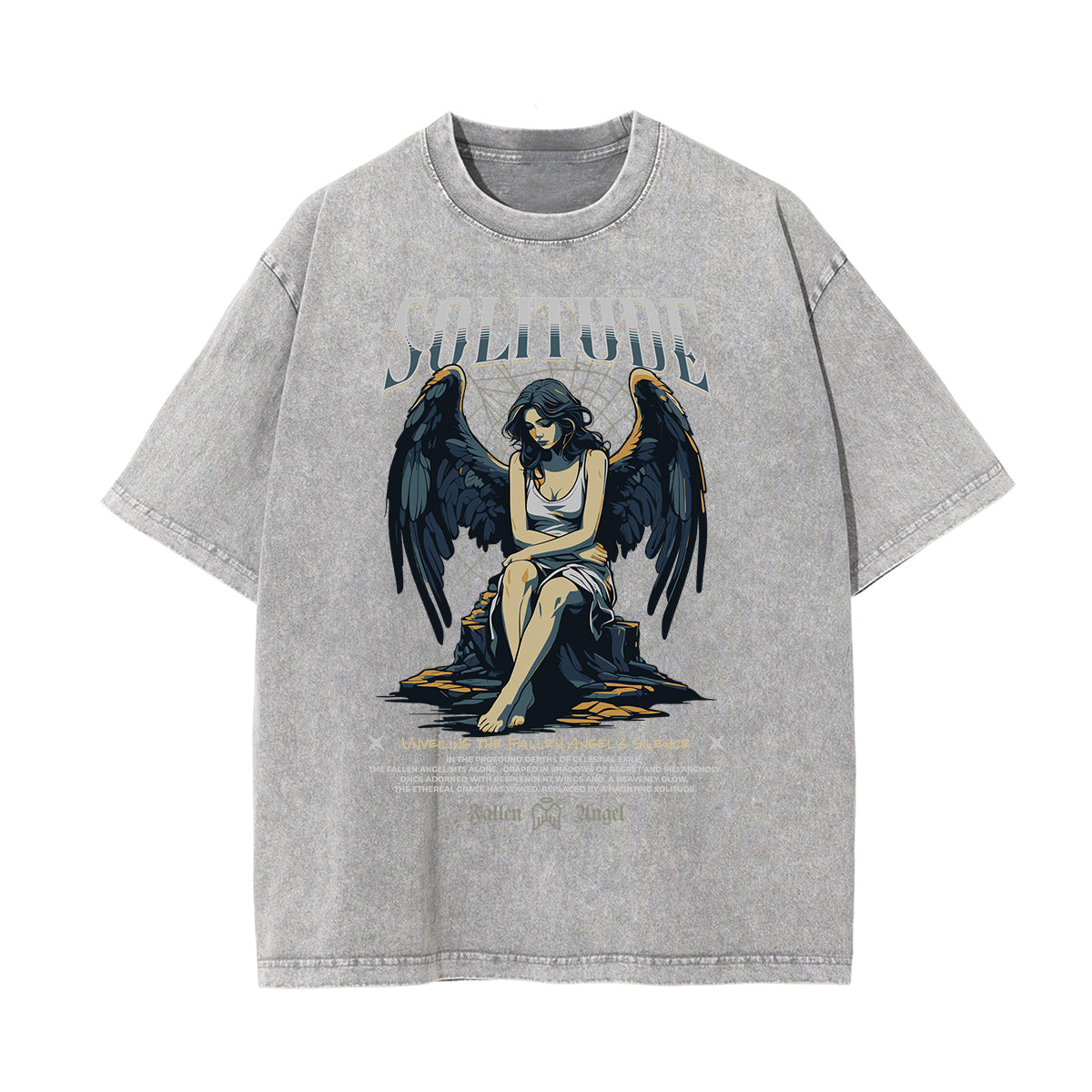 Stone-Washed Gothic Death Motif Tee