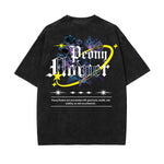 Stone-Washed Flower Graphic T-Shirt