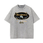 Washed Cotton Flower Graphic Tee