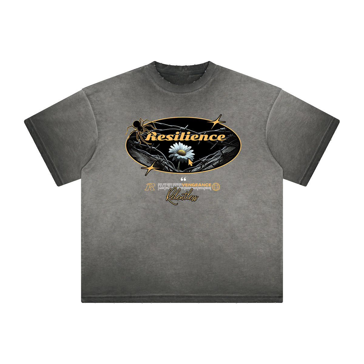 Heavyweight Washed Flower Graphic Tee