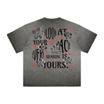 Heavyweight Washed Flower Graphic Tee