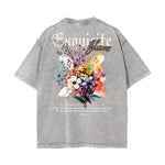 Washed Cotton Flower Graphic Tee