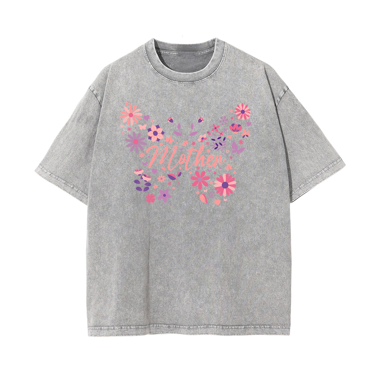Washed Cotton Flower Graphic Tee