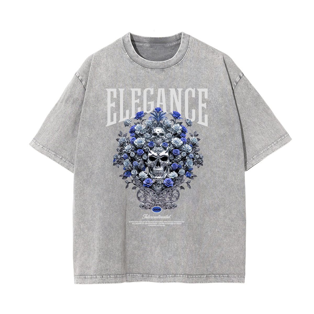 Washed Cotton Flower Graphic Tee