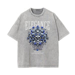 Washed Cotton Flower Graphic Tee