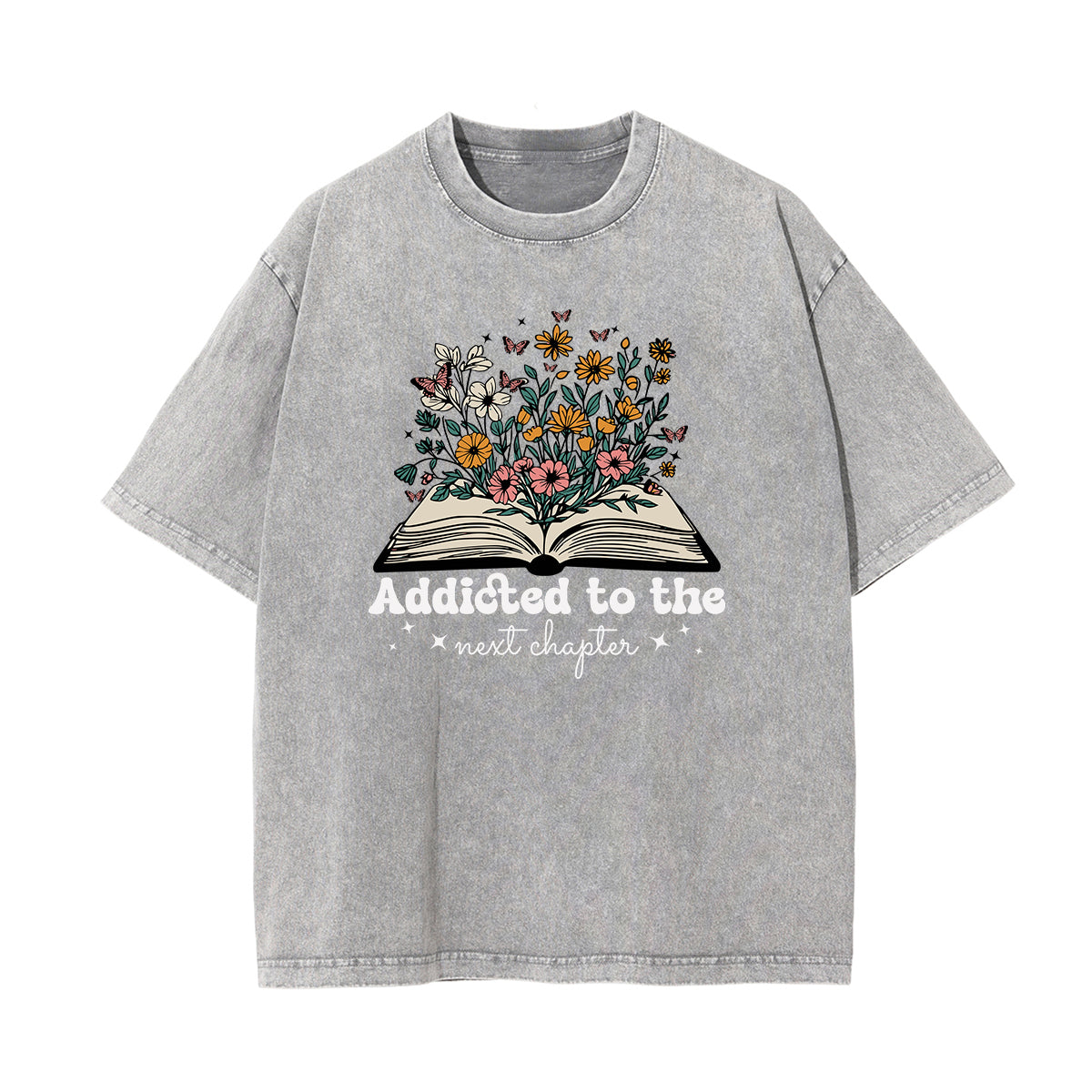 Washed Cotton Flower Graphic Tee