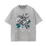 Washed Cotton Flower Graphic Tee