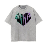Washed Cotton Flame Graphic Tee