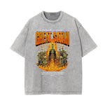 Washed Cotton Flame Graphic Tee