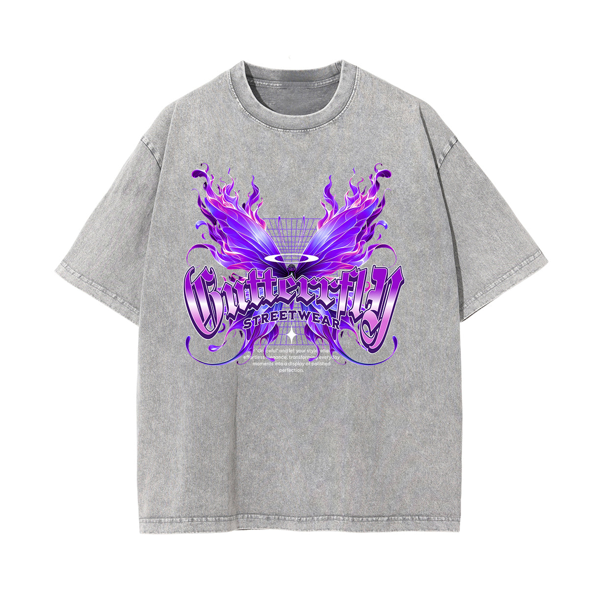 Washed Cotton Flame Graphic Tee