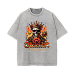 Washed Cotton Flame Graphic Tee