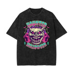 Stone-Washed Flame Graphic T-Shirt