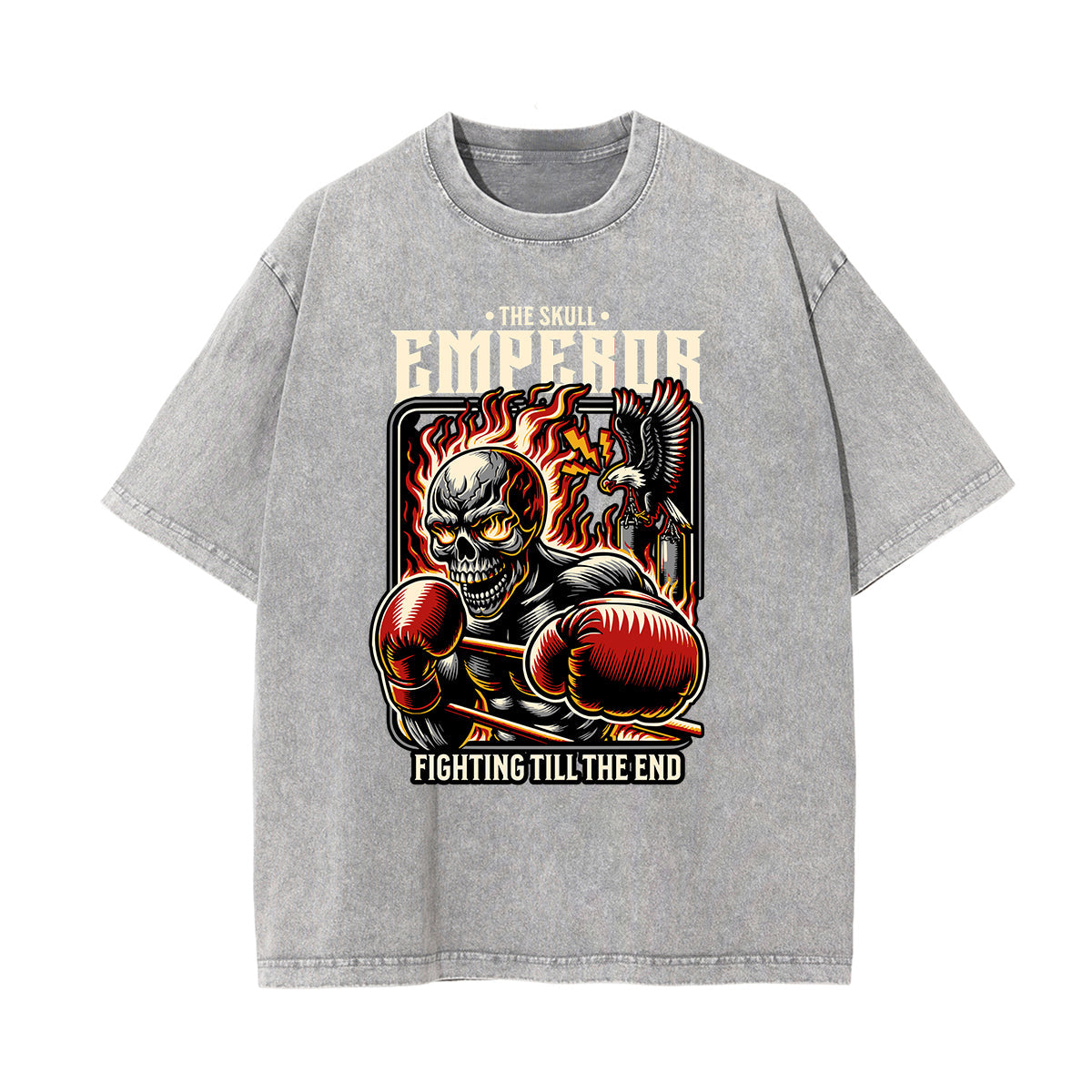 Washed Cotton Flame Graphic Tee