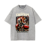 Washed Cotton Flame Graphic Tee