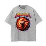 Washed Cotton Flame Graphic Tee