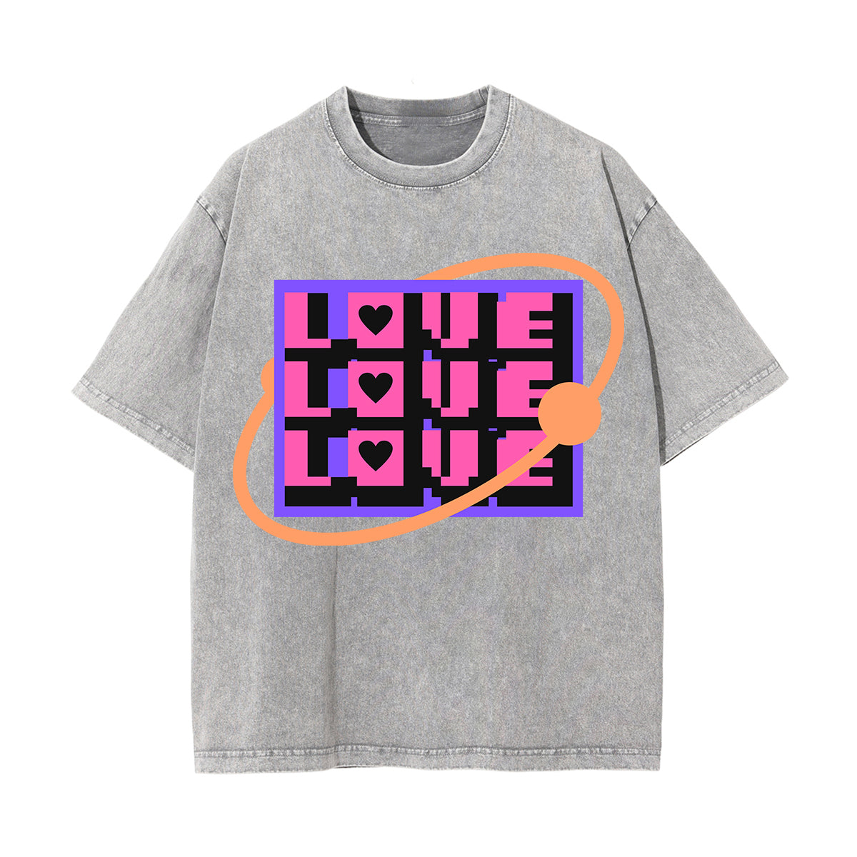 Love Love Love Y2K Valentines Graphic Tee-INNBLAC Fashion Apparel