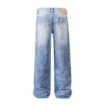 Light Wash Gradient Wide-Leg Jeans
