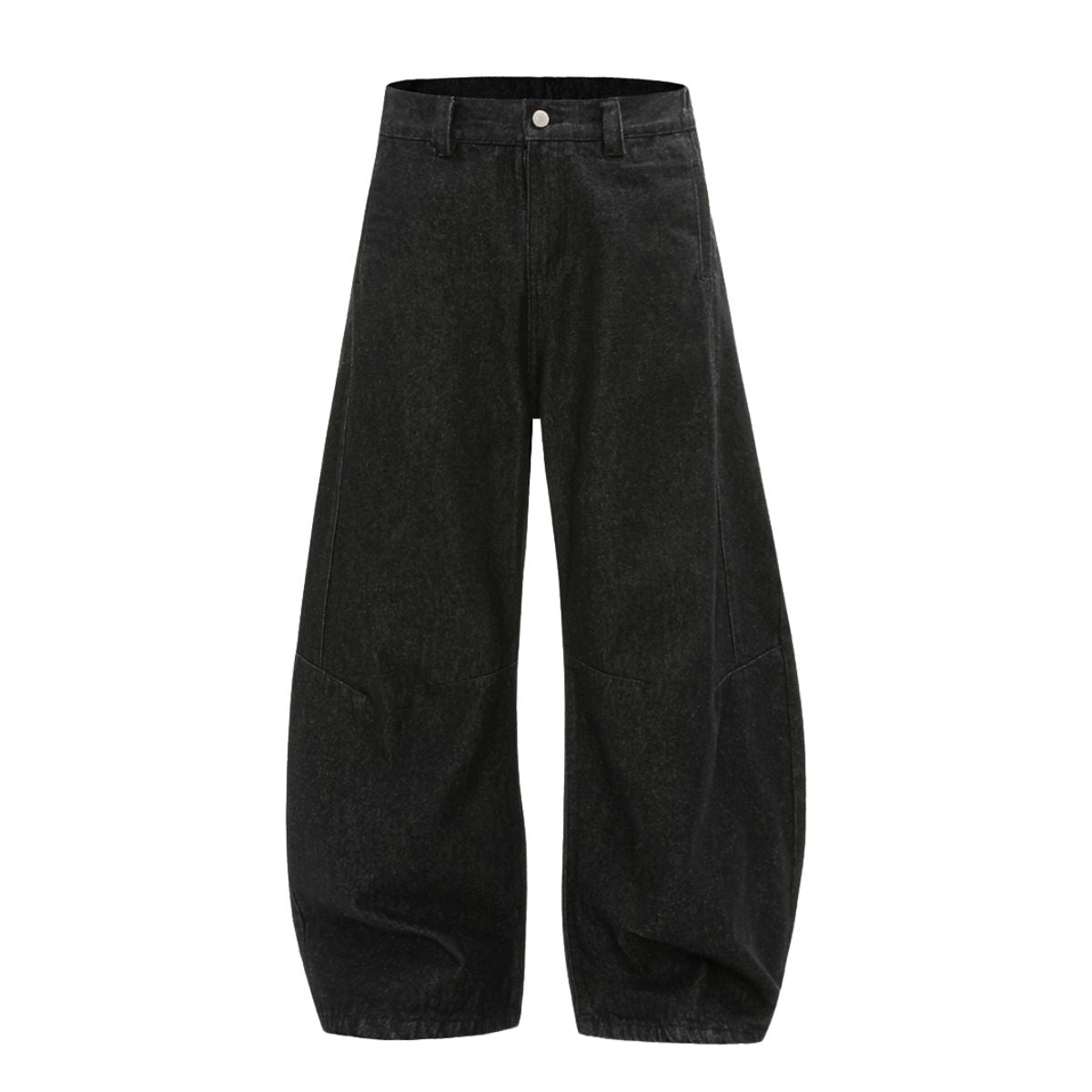 Balloon Fit Wide-Leg Denim Pants