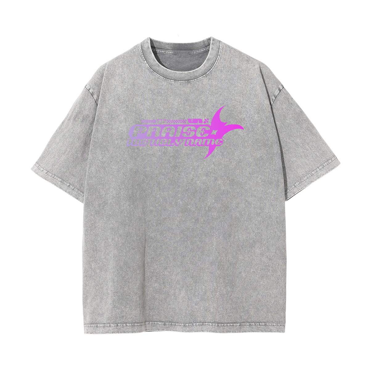 Praise His Holy Name Y2K Graphic Tee-INNBLAC Fashion Apparel