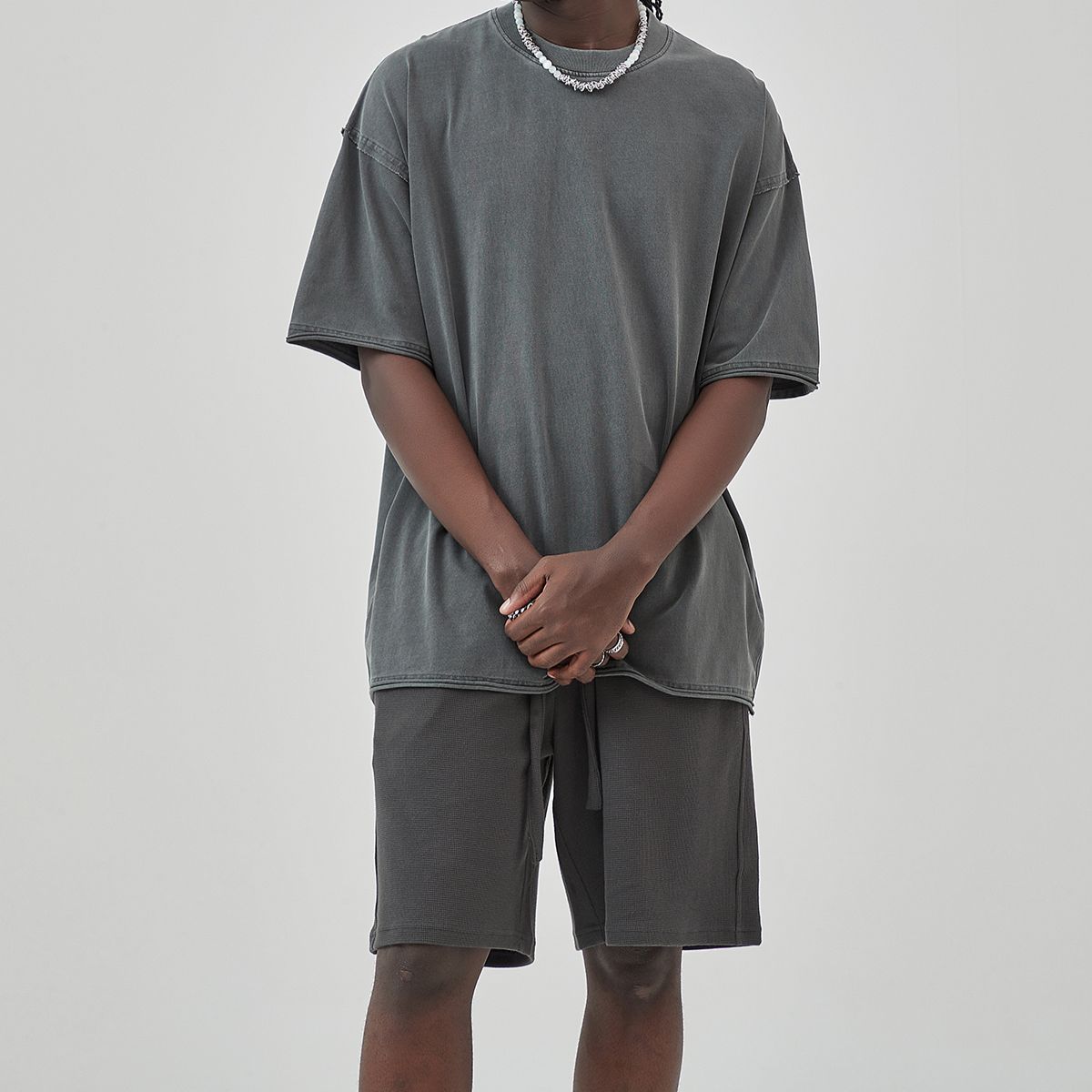 Raw Edge Hem Vintage T Shirt 8oz-INNBLAC Fashion Apparel