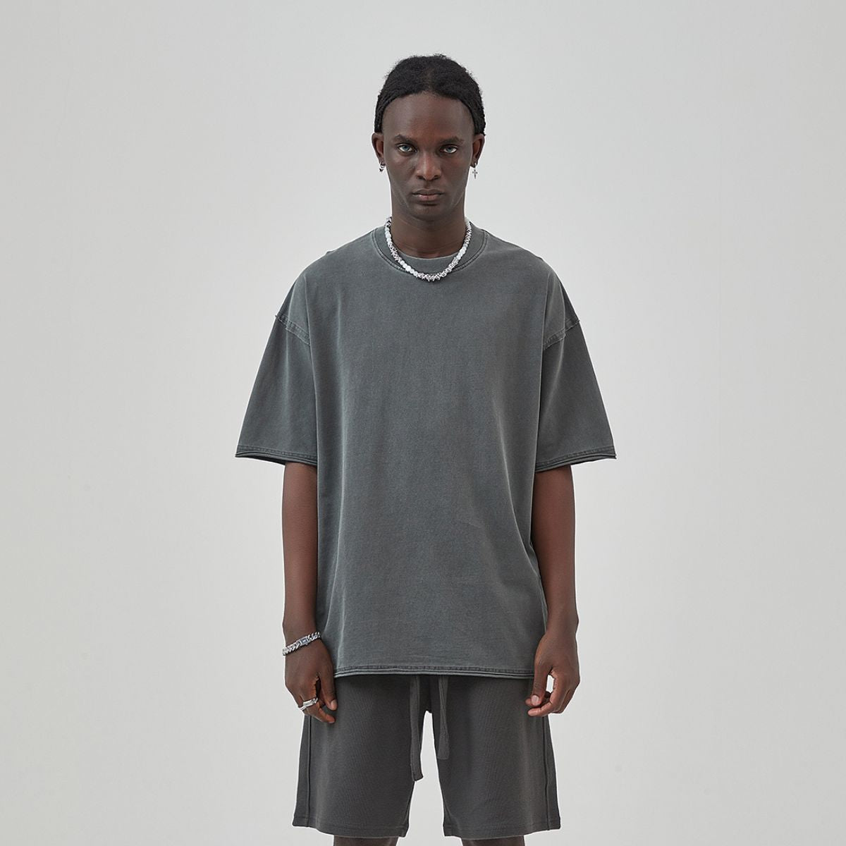 Raw Edge Hem Vintage T Shirt 8oz-INNBLAC Fashion Apparel