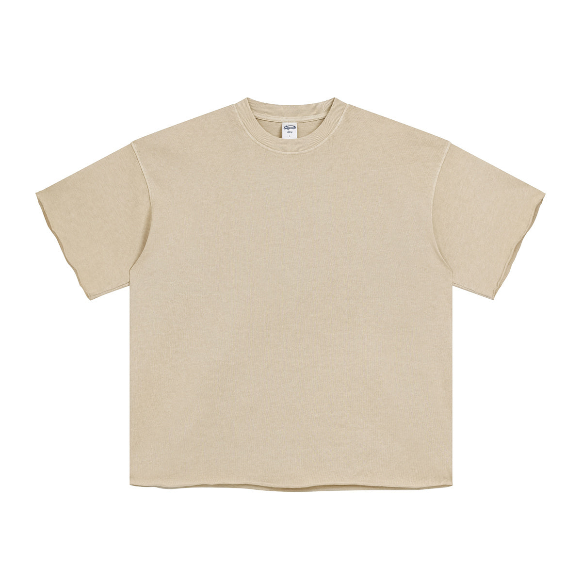 Raw Edge Thick Cotton T Shirt 9oz-INNBLAC Fashion Apparel