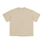 Raw Edge Thick Cotton T Shirt 9oz-INNBLAC Fashion Apparel