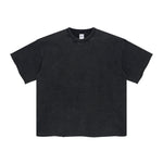 Raw Edge Thick Cotton T Shirt 9oz-INNBLAC Fashion Apparel