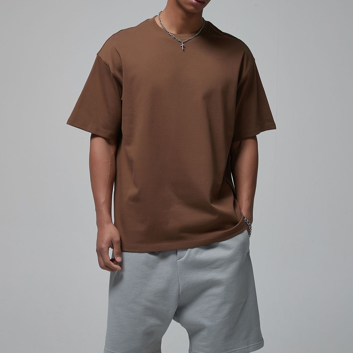 Solid Color Heavyweight T Shirt 9oz-INNBLAC Fashion Apparel