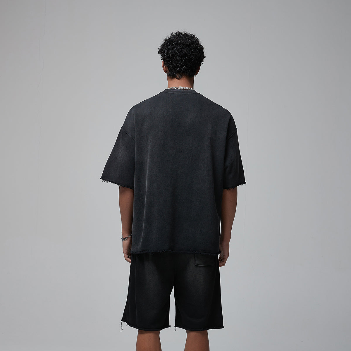 Stone Wash Super Heavyweight T Shirt 10.5oz-INNBLAC Fashion Apparel