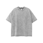 Stone Wash Thick Boxy T Shirt 8oz-INNBLAC Fashion Apparel