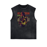 Streetwear Cartoon Graphic Muscle Tank