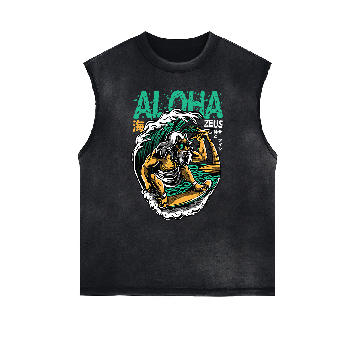 Streetwear Cartoon Graphic Muscle Tank