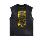 Streetwear Cartoon Graphic Muscle Tank