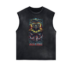 Streetwear Cartoon Graphic Muscle Tank