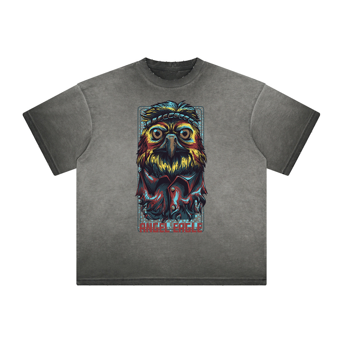 Distressed Streetwear Cartoon Graphic Tee