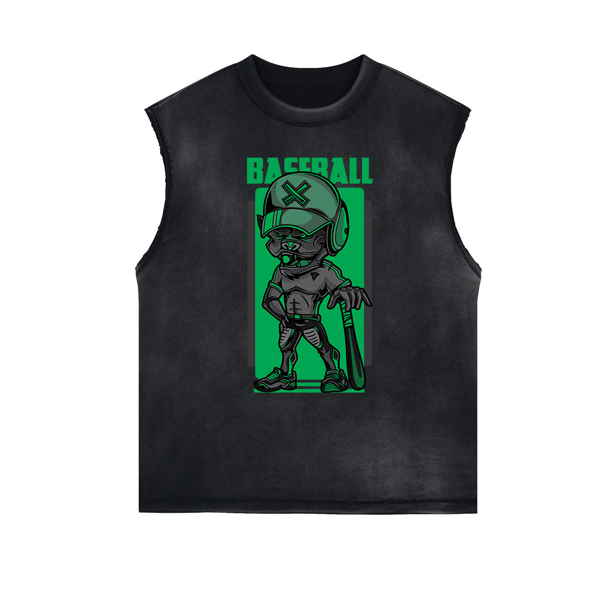 Streetwear Cartoon Graphic Muscle Tank