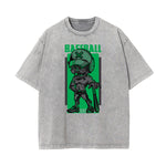 Streetwear Faded Cartoon Pattern Tee