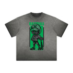 Distressed Streetwear Cartoon Graphic Tee