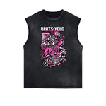 Streetwear Cartoon Graphic Muscle Tank