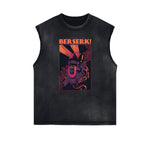 Streetwear Cartoon Graphic Muscle Tank