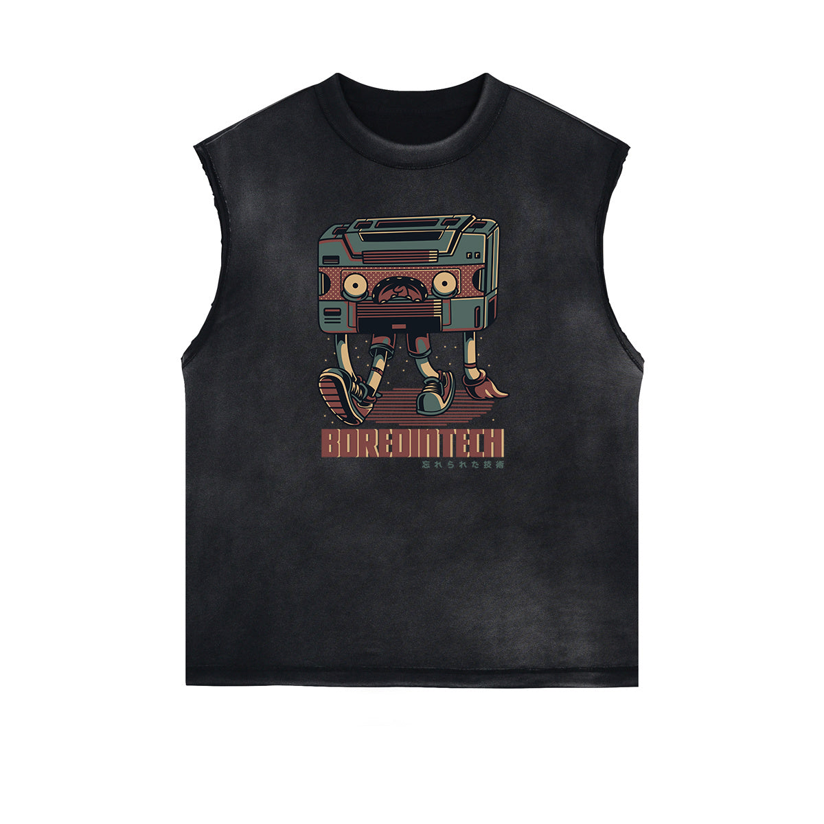Streetwear Cartoon Graphic Muscle Tank
